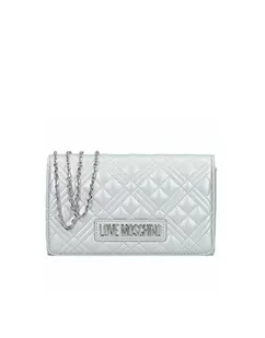 Love Moschino Damska torba na ramię Jc4079pp0gla0902, srebrna/czarna, srebrny/czarny - Torebki damskie - miniaturka - grafika 1