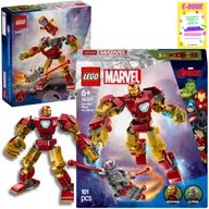 Klocki - LEGO MARVEL SUPER HEROES Mech Iron Mana kontra Ultron 76307 KLOCKI PREZENT + EBOOK - miniaturka - grafika 1