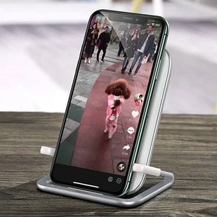 Baseus Rib bezprzewodowa indukcyjna ładowarka Qi 15W z podstawką biały (WXPG-02) hurtel-56471-0 - Ładowarki do telefonów - miniaturka - grafika 30