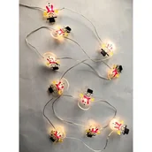 Oświetlenie świąteczne - lampki 20 LED bałwanki 190 cm - miniaturka - grafika 1