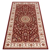 Dywany - Dywan NAIN Rozeta, ramka 7176/51066 bordo czerwony 200x300 cm - miniaturka - grafika 1