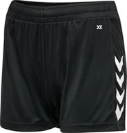 Spodenki damskie - Spodenki sportowe Hummel Core XK Poly Shorts Woman czarne r. M - miniaturka - grafika 1