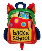 Balony i akcesoria - Balon Foliowy Plecak Szkolny "Back to School" (64cm*54cm) - miniaturka - grafika 1