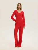 Piżamy damskie - Piżama damska Intimacy Bloovii czerwony XL - miniaturka - grafika 1