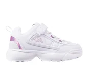 Buty dla dziewczynek - Buty dziecięce Kappa Rave GC K 260782GCK-1022 Białe - miniaturka - grafika 1