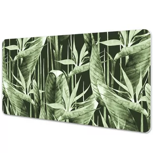 Duża podkładka ochronna na biurko Ciemne liście 90x45 cm - Podkładki na biurko - miniaturka - grafika 1