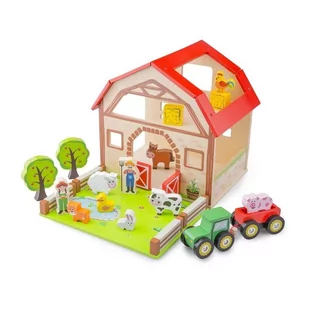 New Classic Toys: Duża drewniana farma A287-612B0 - Figurki dla dzieci - miniaturka - grafika 2
