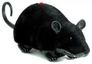 Mysz Zdalnie Sterowana Pilotem R/C Na Kółkach Duża Czarna - Zabawki zdalnie sterowane - miniaturka - grafika 1