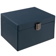 Akcesoria motoryzacyjne - Pudełko Klatka Faradaya na kluczyki samochodowe Keyless (granatowy, czarne zapięcie) - miniaturka - grafika 1