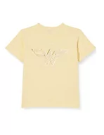 Koszulki i topy damskie - NAME IT Girl's NKFMAVINA Wonder Loose SS TOP WAB T-Shirt, Golden Haze, 122-128 - miniaturka - grafika 1