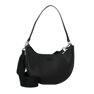 Lacoste Chantaco Classics Torba na ramię Skórzany 23 cm czarny - Torebki damskie - miniaturka - grafika 1