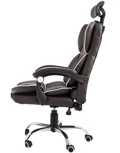 Fotel biurowy, krzesło biurowe Fotel biurowy Artnico Seli 1.0 ciemny brąz - Fotele i krzesła biurowe - miniaturka - grafika 3