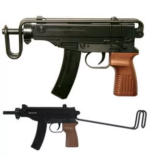 Legendarny Pistolet Maszynowy CZ SCORPION ASG na Kulki gumowe, kompozytowe... 6mm (nap. sprężynowy). - Karabiny ASG - miniaturka - grafika 1