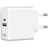 Ładowarki do telefonów - Xqisit Ładowarka sieciowa 45464 65W + Kabel USB Typ C Biały - miniaturka - grafika 1