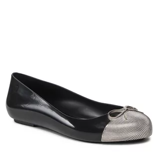 Baleriny - Melissa Baleriny Sweet Love III Ad 33264 Black/Onix 53892 - grafika 1