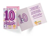 Kartki okolicznościowe i zaproszenia - Kukartka Karnet B6 PR-309 Urodziny 10 - miniaturka - grafika 1