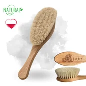 Szczotki do włosów dla dzieci - Naturalna szczotka do włosów dla niemowląt miękka kozina Baby by Zuti - miniaturka - grafika 1