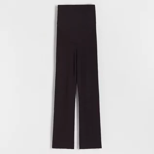 Spodnie damskie - Reserved - Dzianinowe spodnie z wiskozy - Czarny - grafika 1
