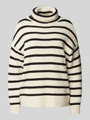 Swetry damskie - Golf o kroju oversized z bawełny model ‘QUEENIE’ - miniaturka - grafika 1