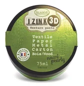 Decoupage - Aladine Pasta 3D, 75 ml, jasnozielona metaliczna - miniaturka - grafika 1