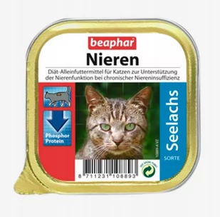 Beaphar Nieren Diet Seelachs 100g - mokra karma dla kotów z niewydolnością nerek z łososiem 100g - Mokra karma dla kotów - miniaturka - grafika 1