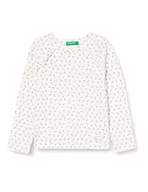 Koszulki dla dziewczynek - United Colors of Benetton Koszulka dziewczęca M/L 30j9g104q tunika do nuringu, biała 61u, 4 lata - miniaturka - grafika 1