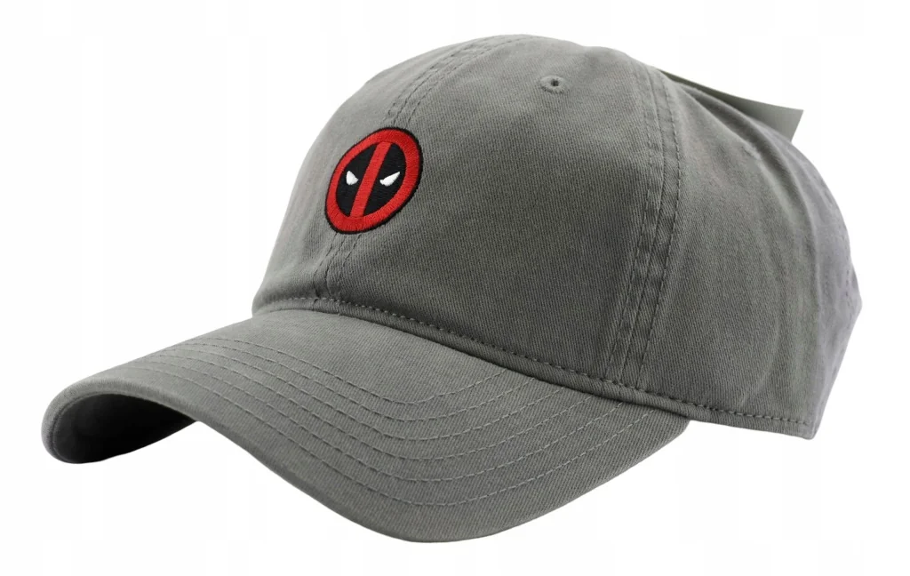Czapka z daszkiem męska młodzieżowa Marvel Deadpool 54-59cm Haft Szara Lato