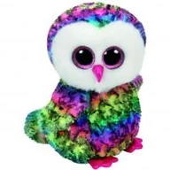 Maskotki i pluszaki - Ty Meteor Beanie Boos - Wielobarwna sowa 24 cm GXP-592630 - miniaturka - grafika 1