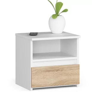 KOMODA CL1 BIAŁA / DĄB SONOMA - Komody - miniaturka - grafika 1