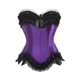 Satynowy gorset plus size - Gorsety - miniaturka - grafika 1