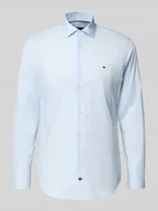 Koszule męskie - Koszula biznesowa o kroju slim fit z listwą guzikową - miniaturka - grafika 1