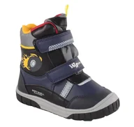 Śniegowce damskie - Wojtyłko ciepłe śniegowce z membraną rzepy 23031 granat 26 - miniaturka - grafika 1