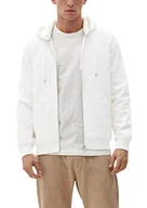 Bluzy męskie - s.Oliver Męska bluza z kapturem, biały, S - miniaturka - grafika 1