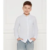 Bluzki dla chłopców - Tommy Hilfiger Lniana koszula | Regular Fit - miniaturka - grafika 1