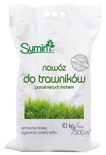 Nawóz Do Trawy Z Mchem - 10 kg (worek) - Antymech Sumin Optymalny Skład - Nawozy ogrodnicze - miniaturka - grafika 1
