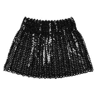 Boland Boland 01723 mini spódnica z cekinami, uniseks, dla dorosłych, czarna 01723 - Spódnice - miniaturka - grafika 1