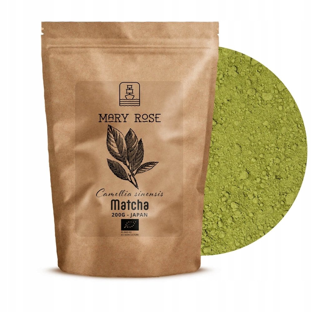 Mary Rose Japońska Matcha Bio Herbata Zielona organiczna 200g