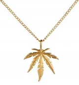 Wisiorki - NASZYJNIK, WISIOREK, PRZYWIESZKA - LIŚĆ KONPI INDYJSKIEJ, KONOPIA INDYJSKA - miniaturka - grafika 1