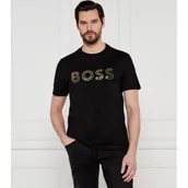 Koszulki męskie - BOSS GREEN T-shirt TL Logo | Regular Fit | stretch - miniaturka - grafika 1