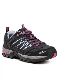 CMP Trekkingi Rigel Low Wmn Trekking Shoes Wp 3Q13246 Czarny - Buty trekkingowe damskie - miniaturka - grafika 1