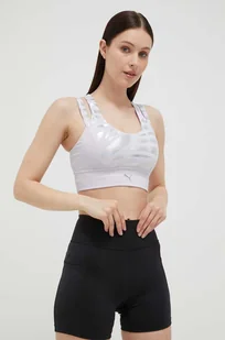 Puma biustonosz sportowy Nova Shine Eversculpt kolor fioletowy wzorzysty - Bielizna sportowa damska - miniaturka - grafika 1