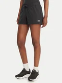 Spodenki damskie - Under Armour Szorty sportowe Sport Terry 6011022 Czarny Regular Fit - miniaturka - grafika 1