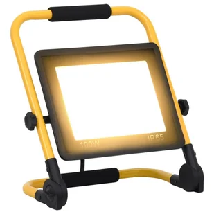 vidaXL Naświetlacz Reflektor LED z uchwytem 100 W ciepłe białe światło 149637 - Lampy pozostałe - miniaturka - grafika 1