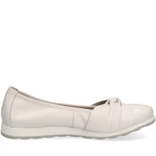 Baleriny - white casual closed shoes Caprice - grafika 1