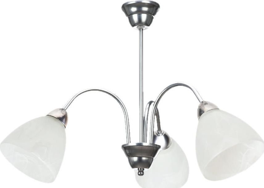 Lampa wisząca Lumes Żyrandol do sypialni E249-Wezuwix - srebrny