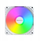 Wentylatory komputerowe - Wentylator Montech Wentylator E28 ARGB PWM White 120mm E28 ARGB (W) - miniaturka - grafika 1