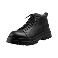 Botki męskie - trzewiki ALTERCORE czarne 9-dziurkowe (OSCAR VEGAN BLACK) - miniaturka - grafika 1