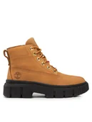 Botki damskie - Timberland Botki Greyfield Leather Boot TB0A5RP4231 Brązowy - miniaturka - grafika 1
