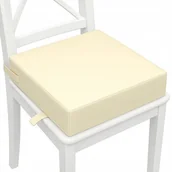 Krzesełka do karmienia - CZAS BOBASA SIEDZISKO NA KRZESŁO DLA DZIECI PODWYŻSZENIE WODOODPORNE NIEPRZEMAKALNE KREMOWE - miniaturka - grafika 1