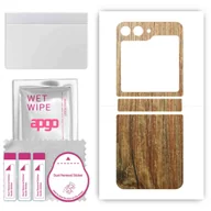 Szkła hartowane na telefon - Folia naklejka skórka strukturalna na TYŁ do Samsung Galaxy Z Flip5 -  Drewno Sosna Antyczna - apgo SKINS - miniaturka - grafika 1